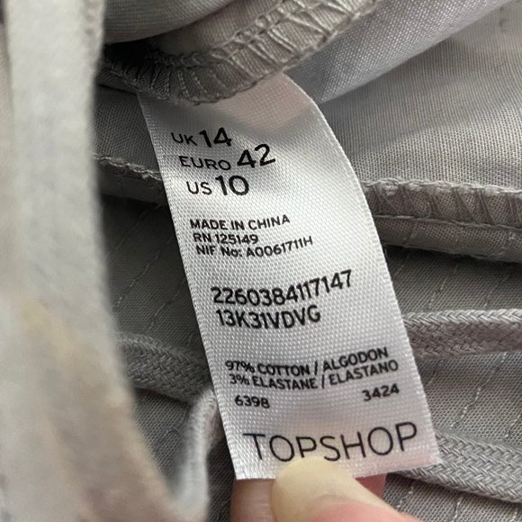 Topshop Gray Corset Bustier Top ALT ASO Katherine Pierce - Picture 6 of 8